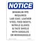 Signmission OSHA Notice Sign, Minimum PPE Required Lab Coat, 24in X 18in Rigid Plastic, 18" W, 24" H, Portrait OS-NS-P-1824-V-14233 - alternate 1
